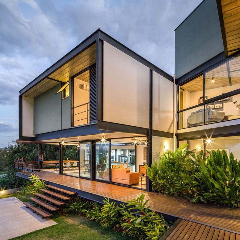 nhà vườn kính khung thép 