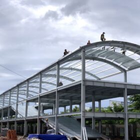 quy trình thi công nhà thép tiền chế